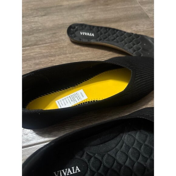 VIVAIA Square Toe Ballet Flats Lightweight Square-Toe V-Cut Flats 37.5 Margot - Picture 4 of 8